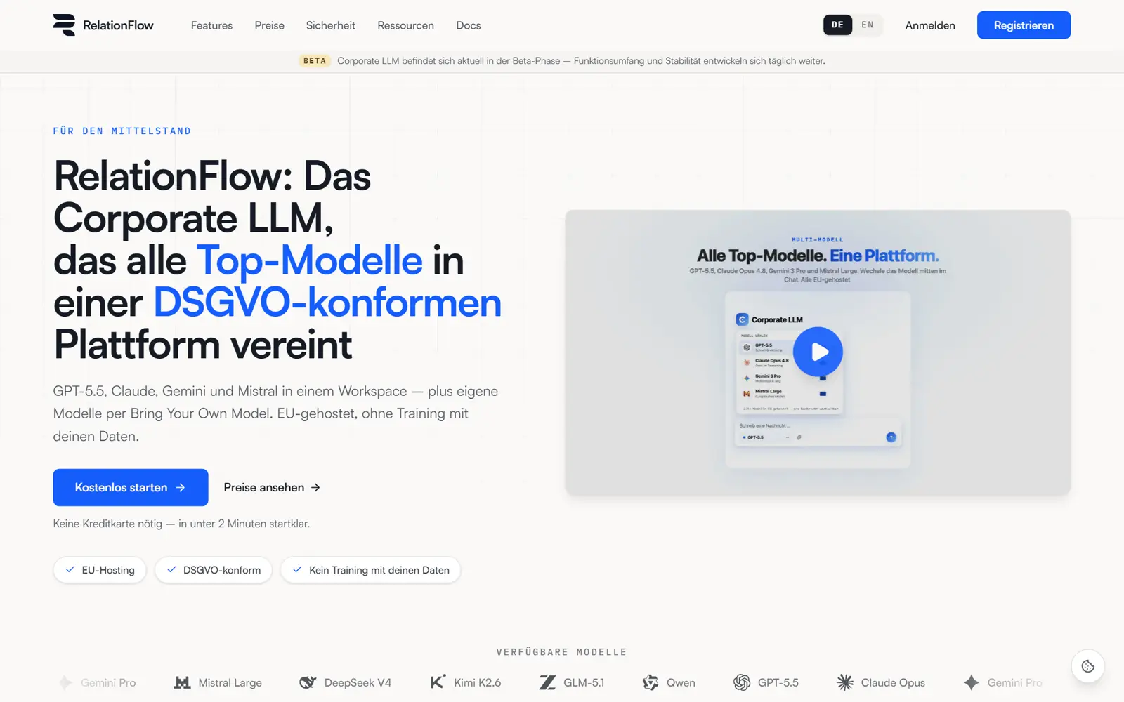 Bildschirmfoto von RelationFlow